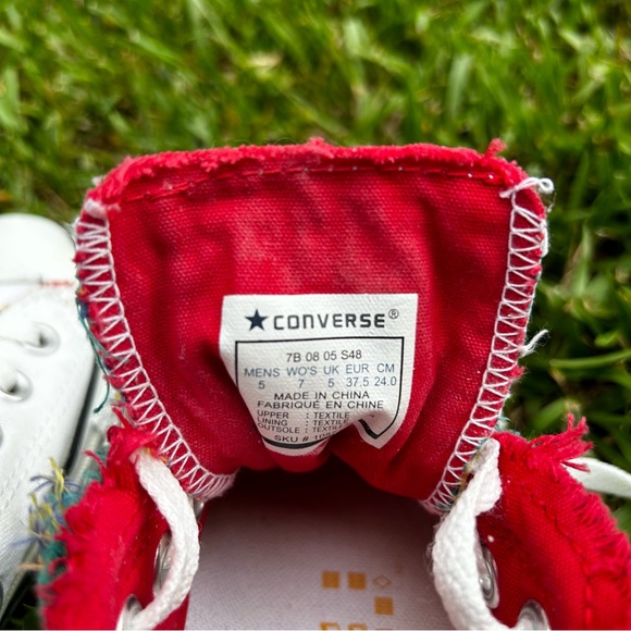 Rainbow Converse All Stars EUC GENTLY WORN 🌈 Mens 5, Women’s 7 UNISEX - Picture 5 of 10